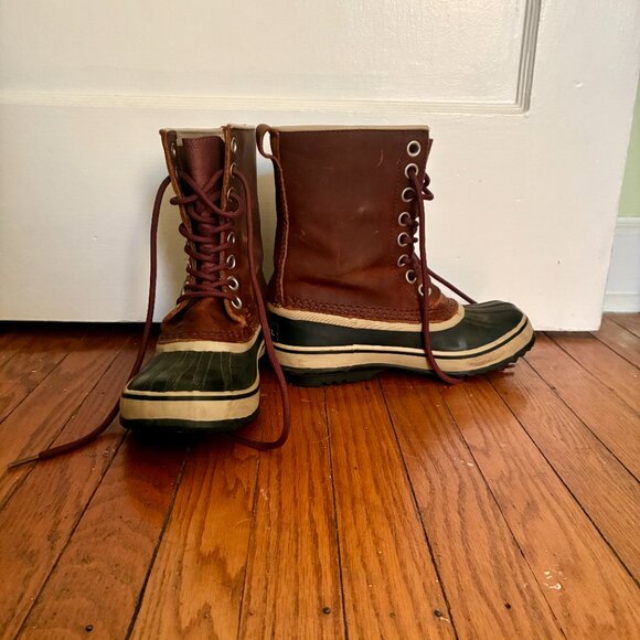 Sorel Waterproof Leather Duck Boots - Picture 1 of 10